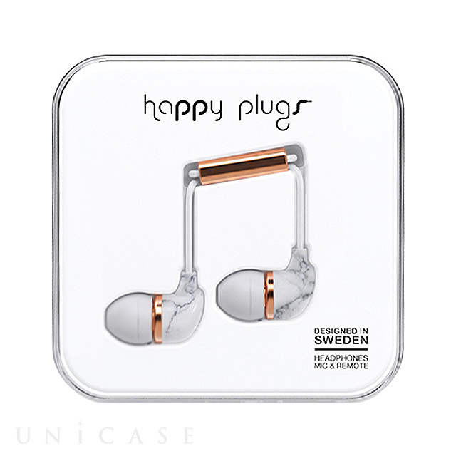 IN-EAR (マーブルローズ) happy plugs | iPhoneケースは UNiCASE