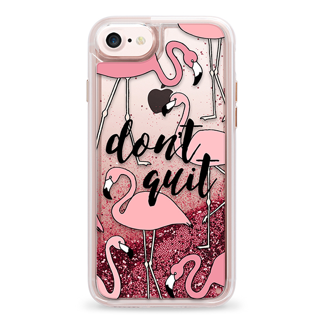 【iPhone7/6s/6 ケース】Liquid Glitter Case (Don’t Quit Pink Flamingos Transparent)goods_nameサブ画像
