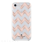 【iPhoneSE(第2世代)/8/7/6s/6 ケース】1PC Comold (Moroccan Chevron Clear/Blush/Rose Gold Foil)