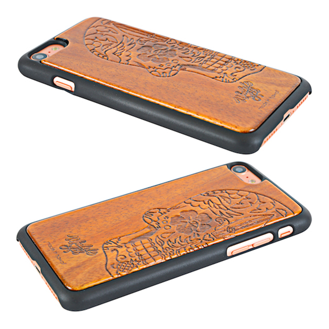 【iPhone8/7 ケース】Koa Wood COVER (Design/Skull Over)サブ画像