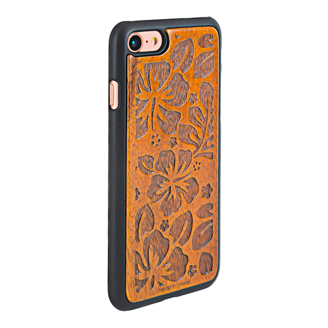 【iPhone8/7 ケース】Koa Wood COVER (Design/Hibiscus)サブ画像