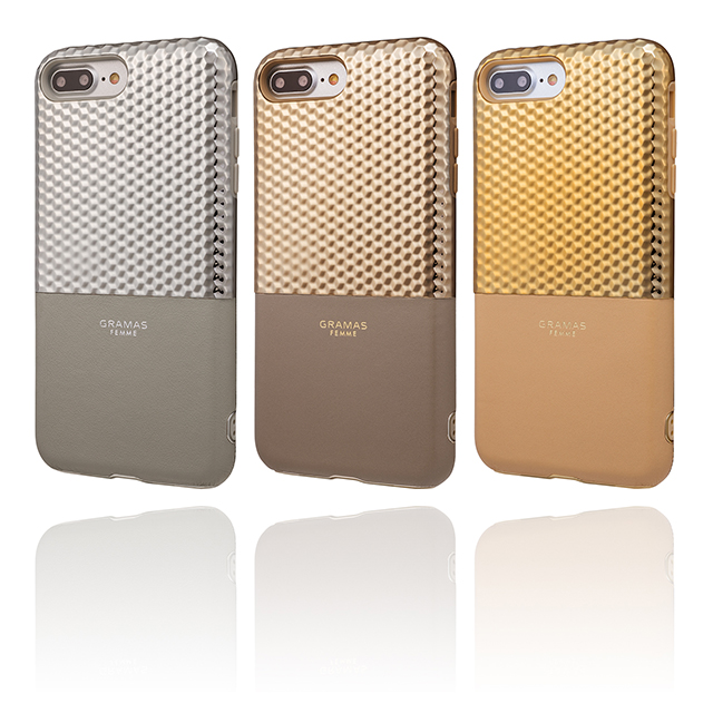 【iPhone8 Plus/7 Plus ケース】”Hex” Hybrid Case (Gold)サブ画像