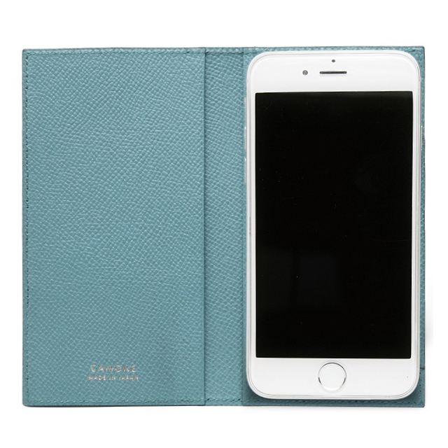 マルチ スマホケース Made In Japan 5インチ汎用手帳型ケース ブラック ライトブルー Camone Iphoneケースは Unicase