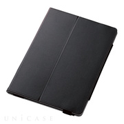【iPad Pro(10.5inch) ケース】ソフトレザーカバー2アングル (ブラック)