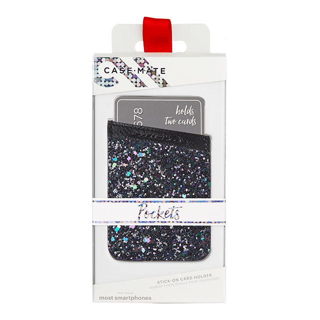 カードホルダーステッカー ID Pockets (Black Iridescent Glitter)goods_nameサブ画像