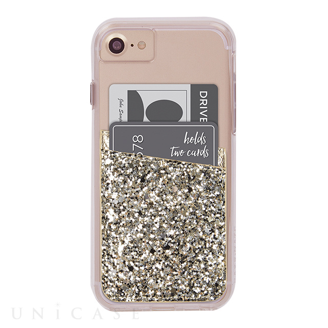 カードホルダーステッカー Id Pockets Champagne Glitter Case Mate Iphoneケースは Unicase