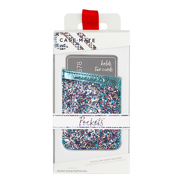 カードホルダーステッカー ID Pockets (Turquoise Glitter)goods_nameサブ画像