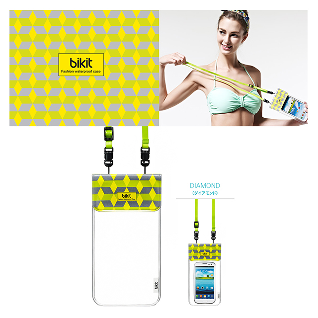 【スマホポーチ】bikit2 スマートフォン用ファッション防水ポーチ (ダイアモンド)サブ画像