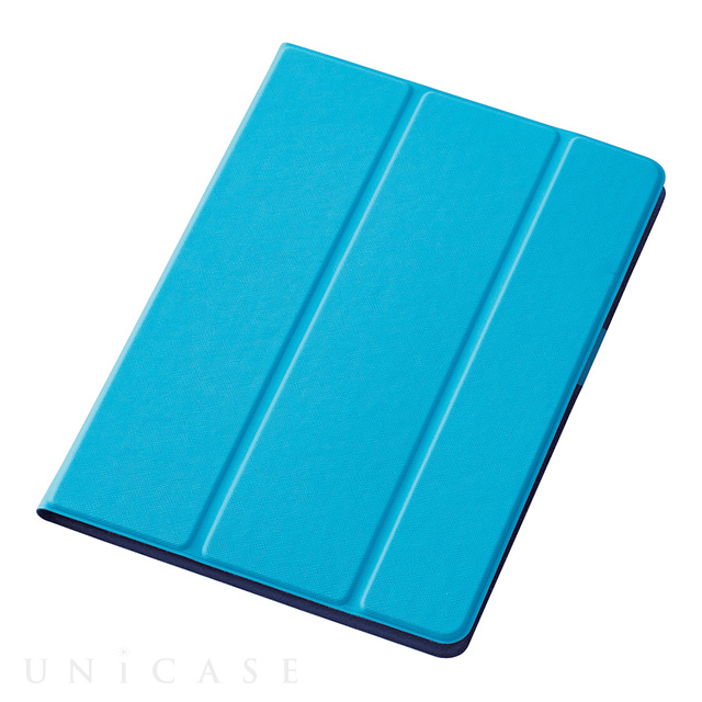 iPad Pro(10.5inch) ケース】フラップカバー イタリア製ソフトレザー 2アングル 薄型 (ライトブルー) 画像一覧 | UNiCASE