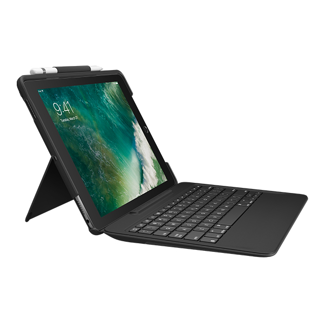 【iPad Air(10.5inch)(第3世代)/Pro(10.5inch) ケース】SLIM COMBO iK1092 Smart Connectorテクノロジー搭載取り外し可能バックライトキーボード付きケース (ブラック)サブ画像