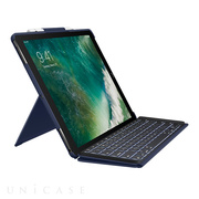 【iPad Pro(12.9inch)(第2世代) ケース】SLIM COMBO iK1272 Smart Connectorテクノロジー搭載取り外し可能バックライトキーボード付きケース (ブルー)