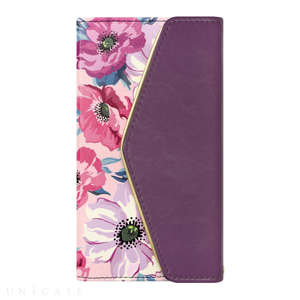 【iPhoneXS/X ケース】Flower Series mirror case for iPhoneXS/X(Purple Anemone）