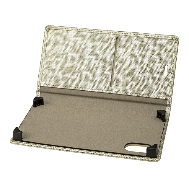 【iPhoneXS/X ケース】“EURO Passione” Book PU Leather Case (Silver)サブ画像