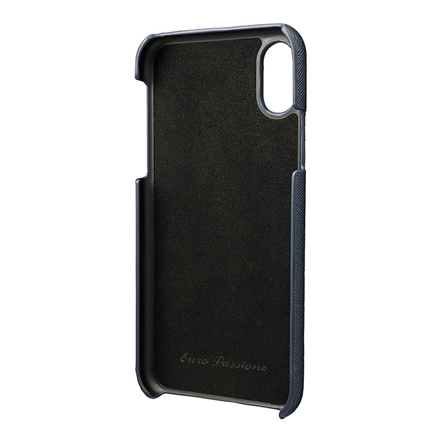 【iPhoneXS/X ケース】“EURO Passione” Shell PU Leather Case (Navy)サブ画像