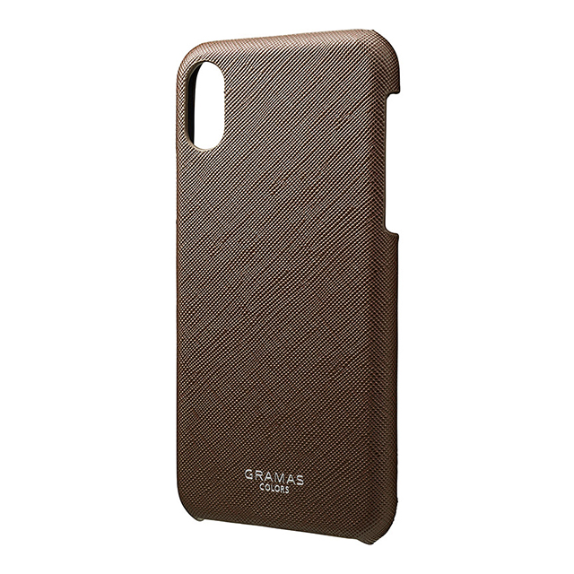 【iPhoneXS/X ケース】“EURO Passione” Shell PU Leather Case (Brown)サブ画像