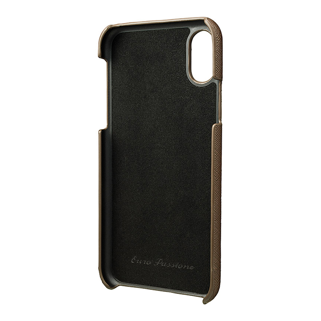 【iPhoneXS/X ケース】“EURO Passione” Shell PU Leather Case (Brown)goods_nameサブ画像