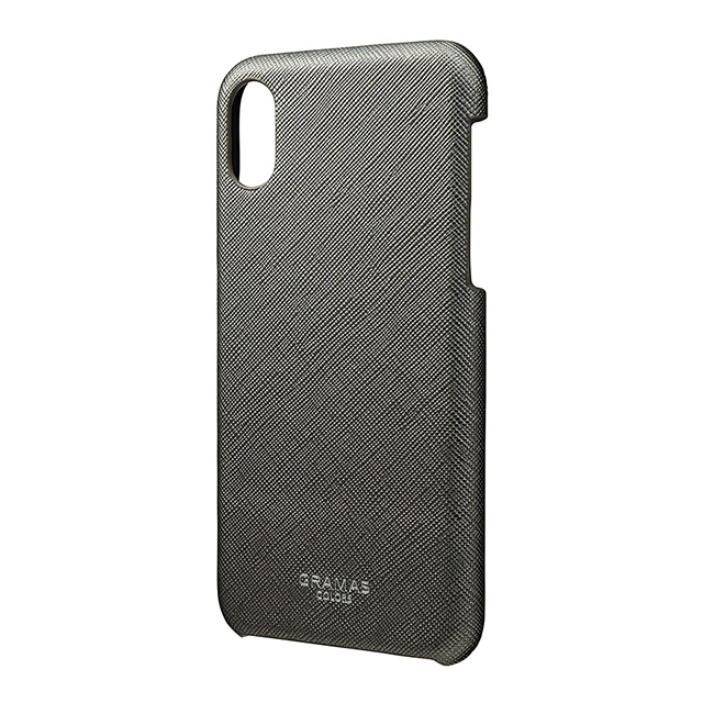 【iPhoneXS/X ケース】“EURO Passione” Shell PU Leather Case (Gunmetal Gray)サブ画像