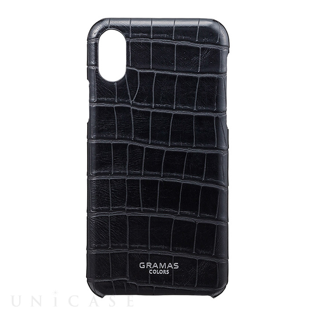 iPhoneXS/X ケース】“EURO Passione Croco” Shell PU Leather Case (Black) GRAMAS  COLORS | iPhoneケースは UNiCASE