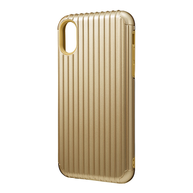【iPhoneXS/X ケース】”Rib” Hybrid Case (Gold)goods_nameサブ画像