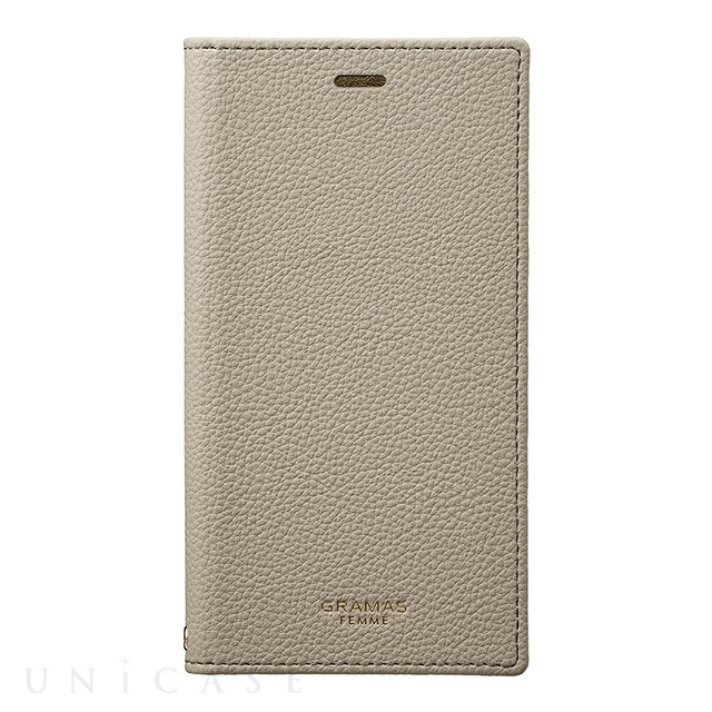 【iPhoneXS/X ケース】”Colo” Book PU Leather Case (Greige)