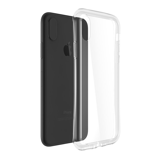 【iPhoneXS/X ケース】Glass Hybrid Clear Case (Clear)