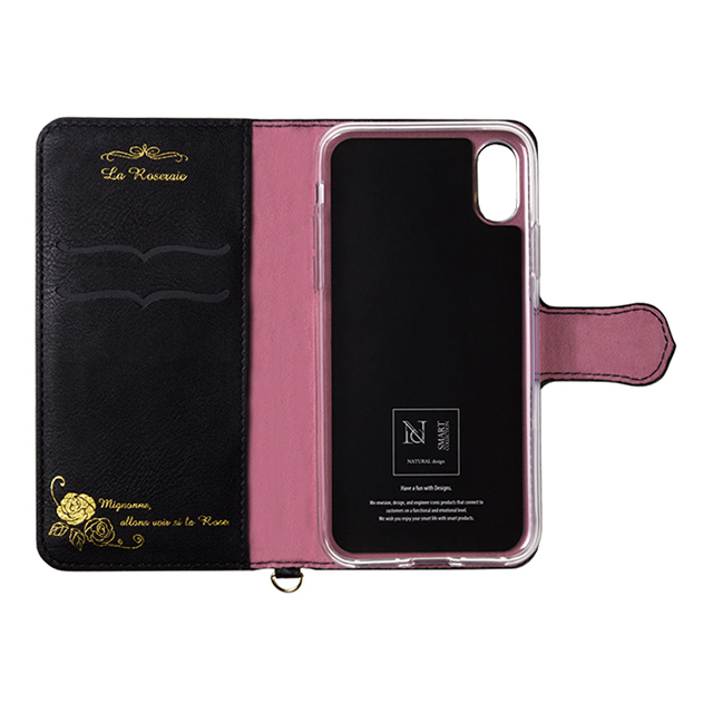 【iPhoneXS/X ケース】La Roseraie (Black×Pink)サブ画像