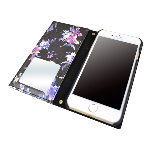 【iPhoneSE(第3/2世代)/8/7/6s/6 ケース】rienda スクエア/ブラーフラワー (ブラック)goods_nameサブ画像