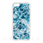 【iPhoneSE(第3/2世代)/8/7 ケース】HYBRID CASE for iPhoneSE(第2世代)/8/7 (Ocean Marble Stone)