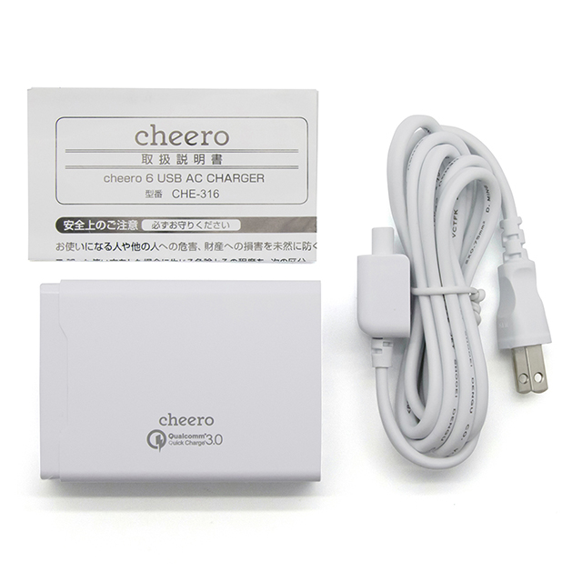 6 USB AC Charger (ホワイト)サブ画像