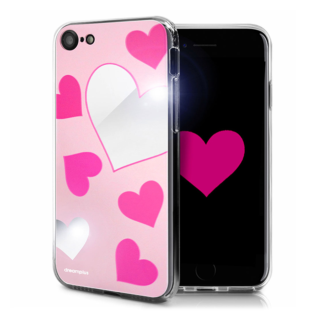 【iPhoneSE(第3/2世代)/8/7 ケース】Heart MIRROR CASE (ピンク)サブ画像