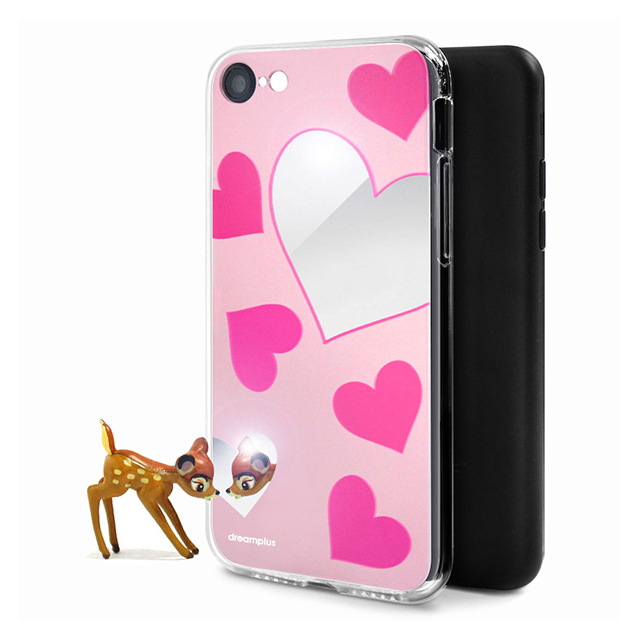 【iPhoneSE(第3/2世代)/8/7 ケース】Heart MIRROR CASE (ピンク)サブ画像