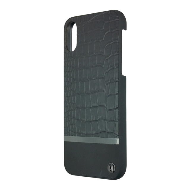 【iPhoneXS/X ケース】50：50 MAXI CROC HARD SHELL (Black)サブ画像