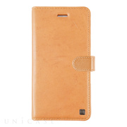 【iPhoneXS/X ケース】Genuine Leather Classic stand Folio Hard Shell (Tan)
