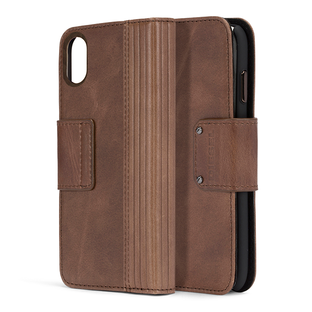 【iPhoneXS/X ケース】FOLIO CASE (Brown Lined Leather)goods_nameサブ画像