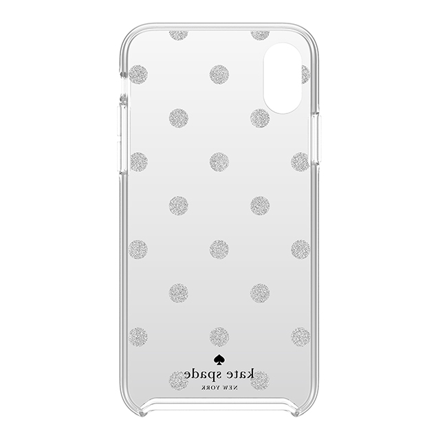 【iPhoneXS/X ケース】Protective Hardshell Case (Glitter Dot Miles Gray Ombre/Silver Foil/Silver Giltter)goods_nameサブ画像