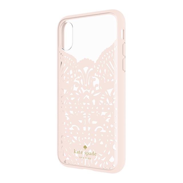 【iPhoneXS/X ケース】Lace Cage Case (Lace Hummingbird Blush/Clear)goods_nameサブ画像