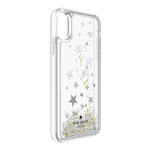 【iPhoneXS/X ケース】Liquid Glitter Case (Stars Silver Foil/Gold Foil/Star Confetti Gittler)