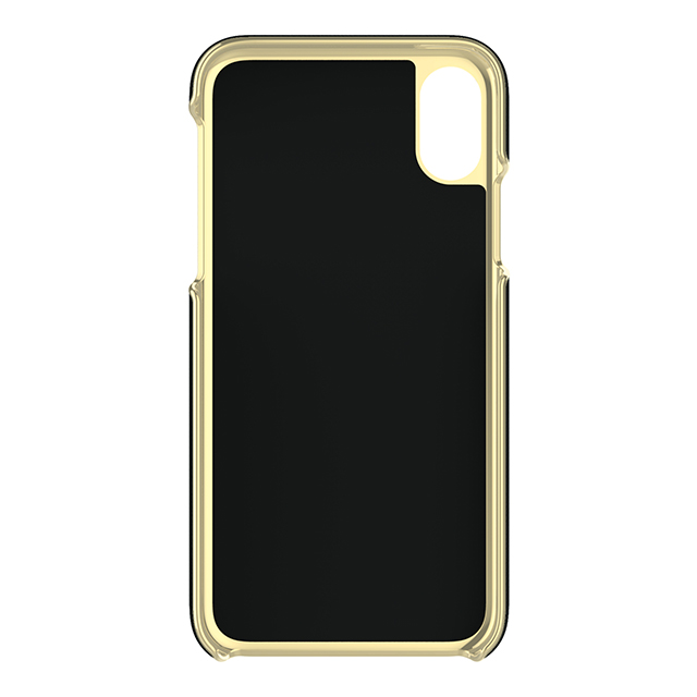 【iPhoneXS/X ケース】Wrap Case (Glitter Stripe Black Saffiano/Silver Glitter)goods_nameサブ画像