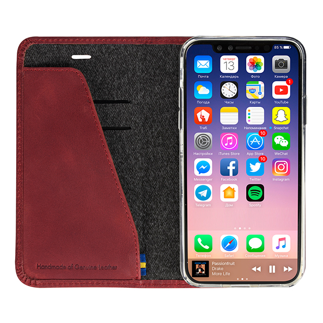【iPhoneXS/X ケース】SUNNE 4 Card Folio Case (Red)サブ画像