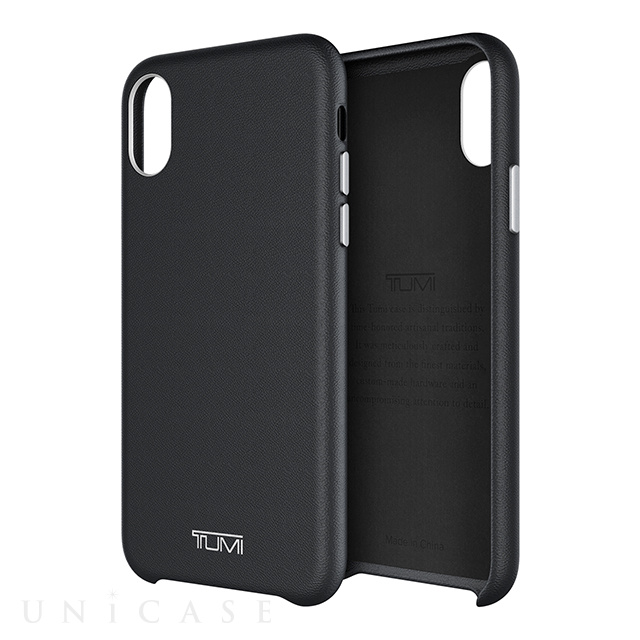 【iPhoneX ケース】Leather Wrap Case (Black)