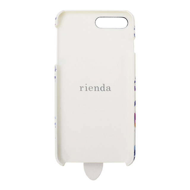 【iPhone8 Plus/7 Plus ケース】rienda ベルト付き ブラーフラワー(ホワイト)サブ画像