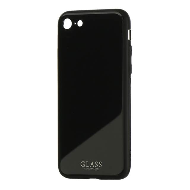 【iPhoneSE(第3/2世代)/8/7 ケース】背面ガラスシェルケース「SHELL GLASS」 (ブラック)サブ画像