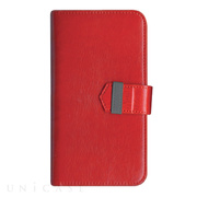 【iPhoneXS/X ケース】Diary Case Leather (Red)