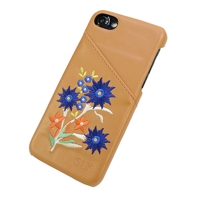 【iPhoneSE(第3/2世代)/8/7/6s/6 ケース】SLY 背面ケース EMBROIDER(CAMEL)サブ画像