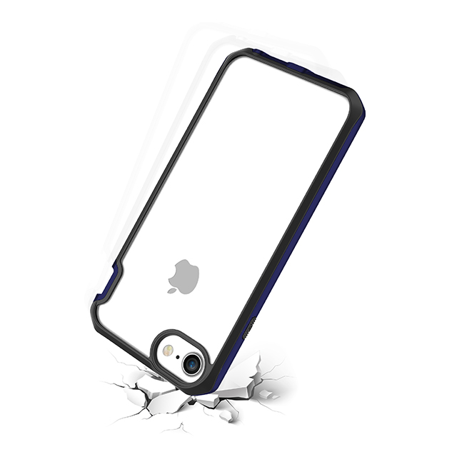 【iPhone8/7/6s/6 ケース】液晶保護ガラス付き! 耐衝撃ケース VENUMシリーズ ネイビーサブ画像