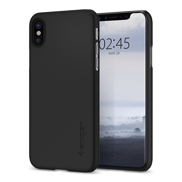 【iPhoneX ケース】Thin Fit (Matte Black)サブ画像