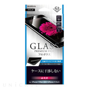 【iPhone8 Plus/7 Plus フィルム】ガラスフィルム 「GLASS PREMIUM FILM」 フルガラス (ブラック/高光沢/[G2] 0.33mm)