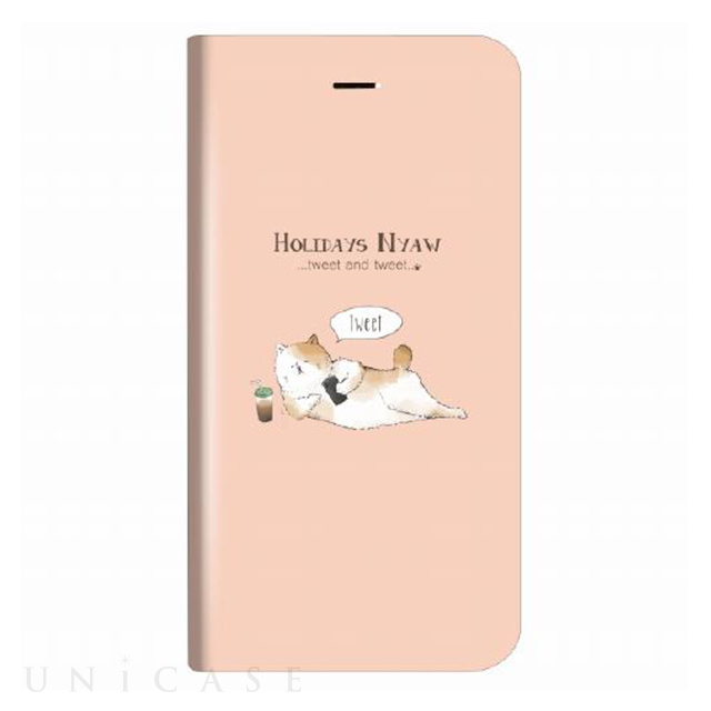 【iPhoneSE(第3/2世代)/8/7 ケース】薄型デザインPUレザーケース「Design+」 HOLIDAYS NYAW