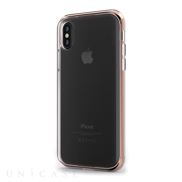 【iPhoneXS/X ケース】INFINITY CLEAR CASE (RoseGold)