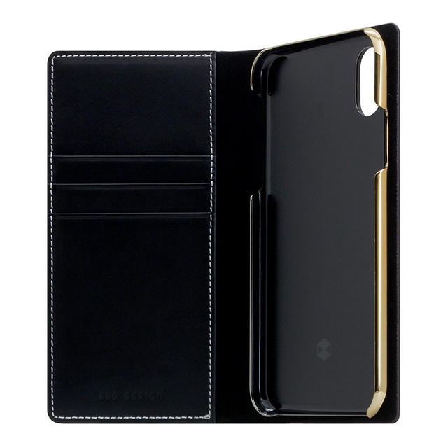 【iPhoneXS/X ケース】Buttero Leather Case (ブラック)サブ画像